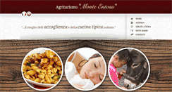 Desktop Screenshot of agriturismomontentosu.com